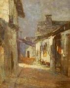 Antonio Parreiras Velhas casas painting